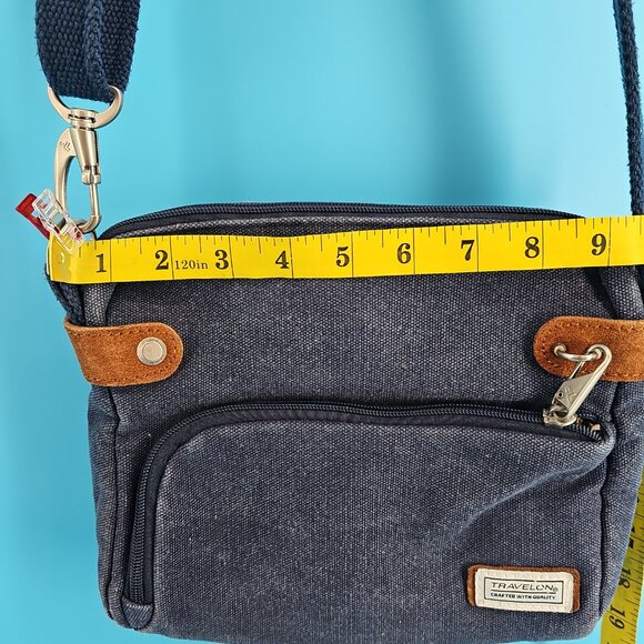Travelon Denim Crossbody Bag – Compact, Secure, & Stylish - Picture 8 of 13